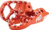 Flo Pro Series Footpegs Driver Foot Pegs Pair Orange