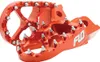 Flo Pro Series Footpegs Driver Foot Pegs Pair Orange