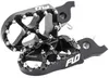 Flo Pro Series Footpegs Driver Foot Pegs Pair Black