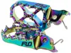Flo Pro Series Footpegs Driver Foot Pegs Pair Jet Fuel Iridescent