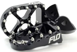 Flo Pro Series Footpegs Driver Foot Pegs Pair Black