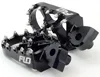Flo Pro Series Footpegs Driver Foot Pegs Pair Black