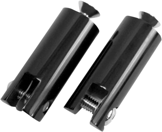 Accutronix Black Long Front Folding Female Foot Peg Mount 3/8-16 Pair
