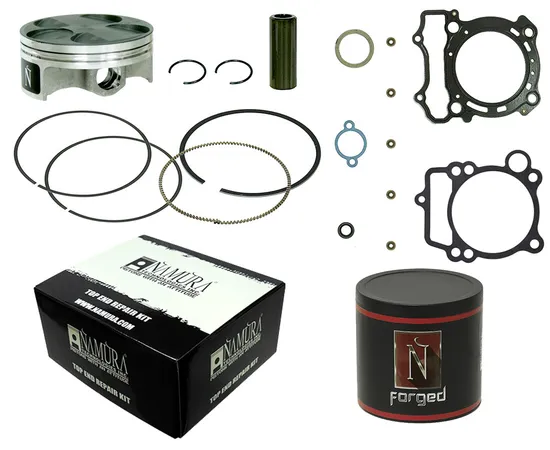 Namura Forged Top End Piston Rebuild Kit 76.96mm +.02 OB High Comp 13.5:1