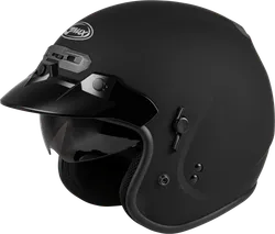Gmax Adult Unisex GM-32 Helmet Open Face XL Black Satin Matte