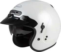Gmax Adult Unisex GM-32 Helmet Open Face S White Gloss