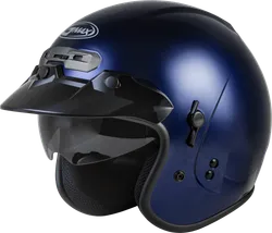 Gmax Adult Unisex GM-32 Helmet Open Face S Blue Gloss