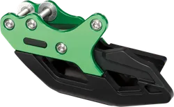 Moose Colored Aluminum Chain Guide Slider Green Kawasaki KX450
