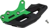 Moose Colored Aluminum Chain Guide Slider Green Kawasaki KX450