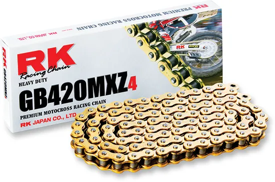 RK 420 MXZ4 Gold HD Drive Chain 120 Links Non Seal