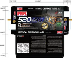 RK 520 MXU Drive Chain 110 Links UW Ring