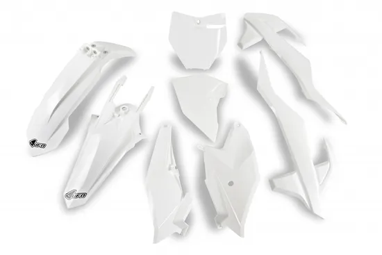 UFO Full Body Plastic Kit Fender Fairing Side Panel White