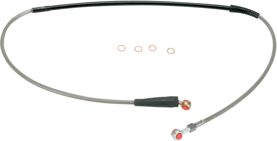Moose Stainless Steel PVC Coated Braided Front Brake Line