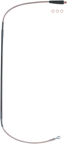 Moose Stainless Steel PVC Coated Braided Front Brake Line