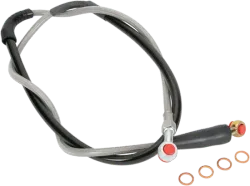 Moose Stainless Steel PVC Coated Braided Front Brake Line