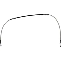 Moose Stainless Steel PVC Coated Braided Front Brake Line