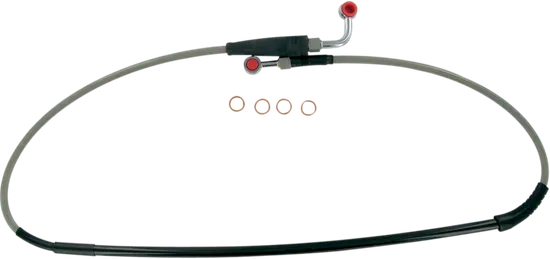 Moose Stainless Steel PVC Coated Braided Front Brake Line