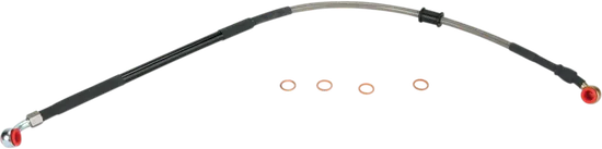 Moose Stainless Steel PVC Coated Braided Rear Brake Line