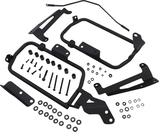 Moose Kenai Side Case Mount Kit Black Steel