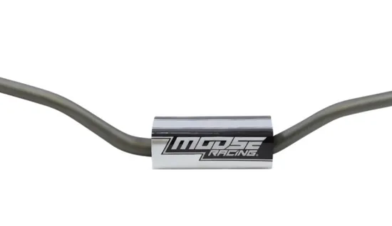 Moose Silver 1.125in Aluminum Handlebar 2.187in Rise for YZF KFX