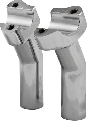 Harddrive Chrome Forged Pullback 1 Handlebar Risers 4.5 Rise