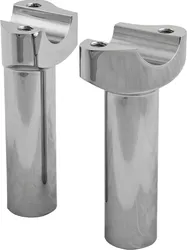 Harddrive Chrome Forged Straight 1 Handlebar Risers 4.5 Rise