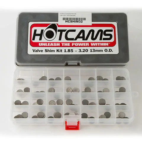 Hot Cams 13 mm Valve Shim Kit and Refill Package
