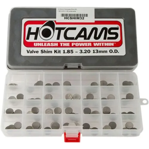 Hot Cams 13 mm Valve Shim Kit and Refill Package