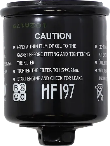 Hiflo Black Spin On Premium Oil Filter Canister