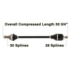 Tytaneum Rear Left or Right Heavy Duty CV Axle