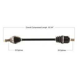Tytaneum Rear Left or Right Replacement CV Axle