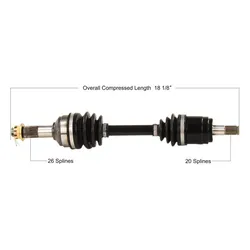 Tytaneum Front Left Replacement CV Axle