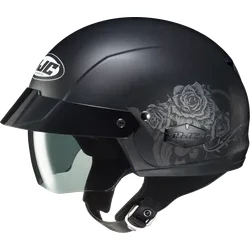 HJC Adult Unisex IS-Cruiser Fior Helmet Half Face XL Black Satin