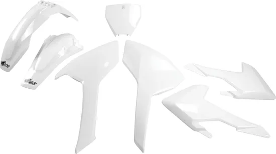 UFO Full Body Plastic Kit Fender Fairing Side Panel White