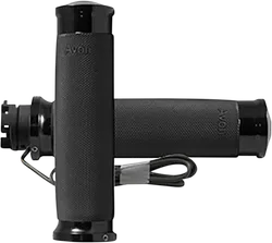 Avon Heated Grips Custom Contour Black Anodized 1in.
