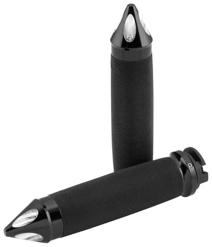 Avon Heated Grips Contour Spike Black Anodized 1in.