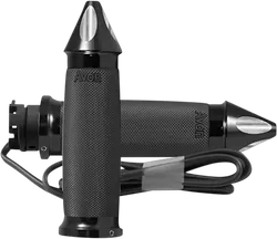 Avon Heated Grips Contour Spike Black Anodized 1in.