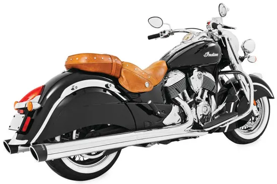 Freedom Liberty Slip-On Exhaust Chrome Blk Tip 4in.