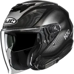 HJC Adult Unisex i31 Depe Helmet Open Face XS Black Silver