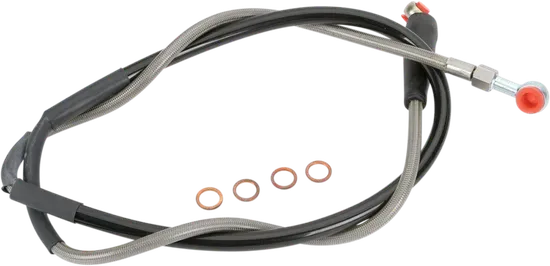 Moose Stainless Steel PVC Coated Braided Front Brake Line