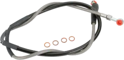 Moose Stainless Steel PVC Coated Braided Front Brake Line