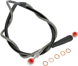 Moose Stainless Steel PVC Coated Braided Front Brake Line