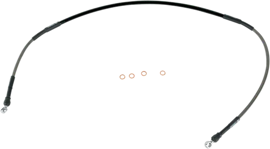 Moose Stainless Steel PVC Coated Braided Front Brake Line