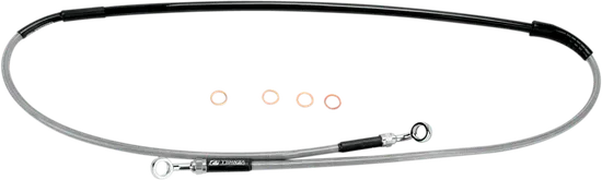 Moose Stainless Steel PVC Coated Braided Front Brake Line