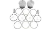 Wiseco High Performance Piston Kit 3.508in .01in OB 8.5:1