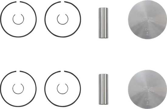 Wossner Complete Piston Kit 66.37mm Ring Circlip Wrist Pin