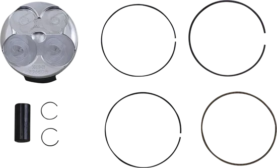 Wossner Complete Piston Kit 77.37mm Dual Ring Circlip Wrist Pin
