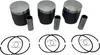 Wossner Complete Piston Kit 64.87mm Ring Circlip Wrist Pin