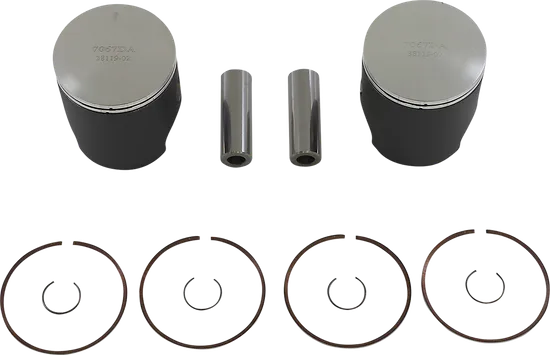 Wossner Complete Piston Kit 72.17mm Ring Circlip Wrist Pin 1