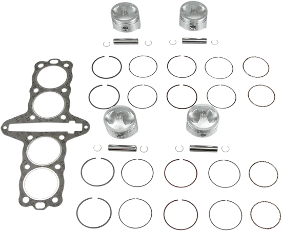 Wiseco Forged Piston Top End Rebuild Kit 69mm 3mm OB 10.25:1
